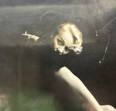 Original MILTON GREENE ‘Marlene Dietrich Smoking on Table’ SIGNED Photograph