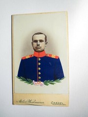 Soldier in Uniform – Regiment IR 83 – Coloured 1903 CDV Atelier Wesemann Kassel