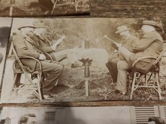 5 Antique Photo Montages 1900s Double Exposure Cabinet of Curiosities