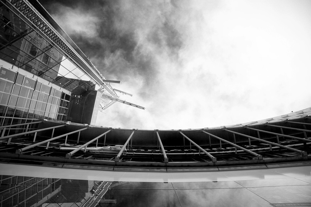 Real photo print barite silver URBANISME ZENITH Paris 30X45cm