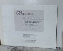 AMERICAN ARTIST CARL MYDANS – GELATIN SILVER PRINT – FROM AMON CARTER MUSEUM