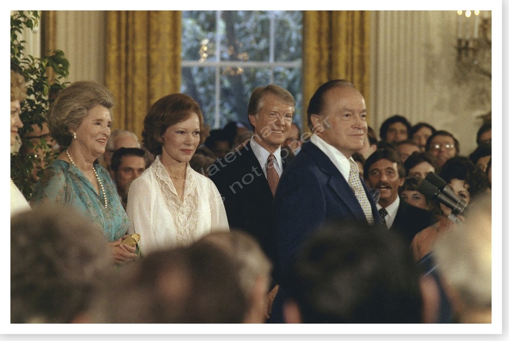 Jimmy Carter And Rosalynn With Dolores And Bob Hope 1978 Silver Halide Photo