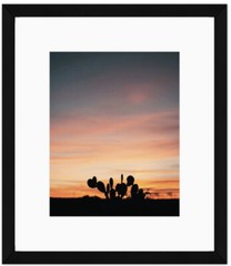 Desert photo silhouette sunsetPrint (DIGITAL DOWNLOAD) NO FRAME