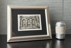 Vintage “Trinity” Black & White Architectural Photo, New Orleans Doors, Signed