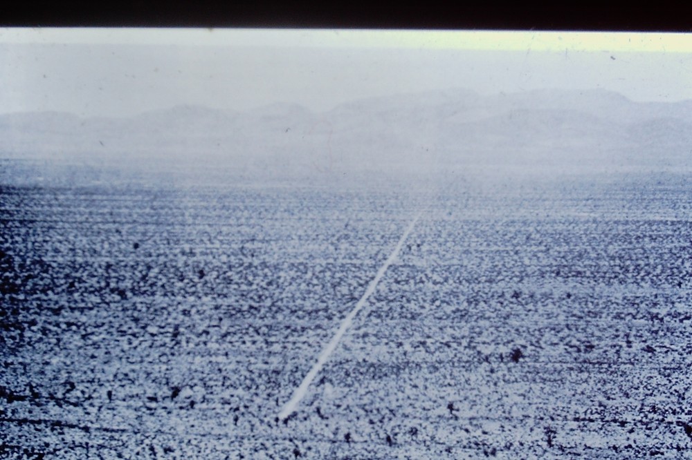 Vintage Art History 35mm Glass Slide Walter De Maria Los Vegas Piece 1969
