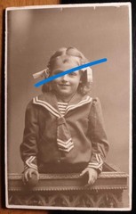 Girl Bertha Palmström 5 1/2 years old / CDV Finn Christiania – Norway
