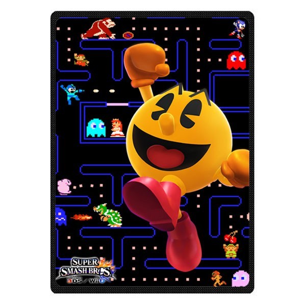 great Super Smash Bros Pacman Soft Warm Single-Side Printing Fleece Blanket