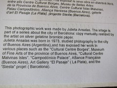 JULIETAS ANSALAS photograph, copy manually realized by artist on silver gelatin