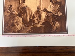 Lehnert and Landrock Antique Photo of Men Gathered Reading, Egypt