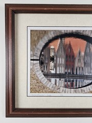 Illegibly Signed Limited Edition 35mm Art Photograph 23.25×19.25 Framed, Europe