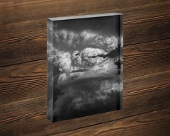 Black and white thunderstorm cloud photography wall art picture nature decor