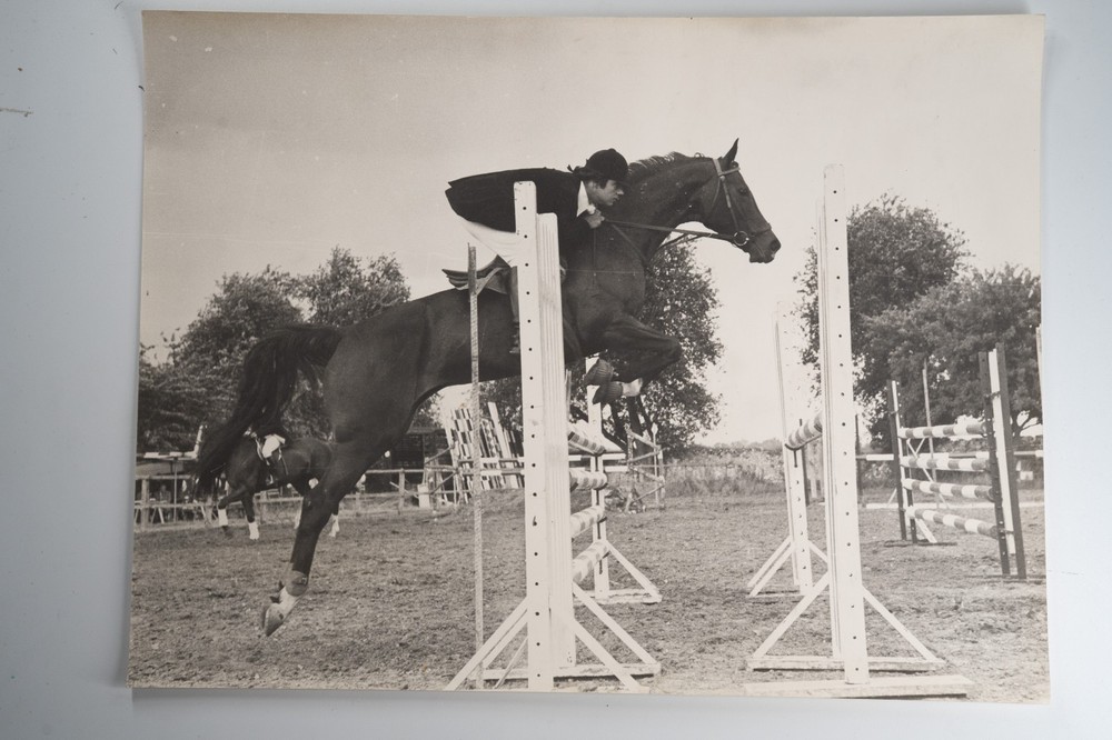 Film Photo France Equestrian Horse Show Jumping 1970 30X40CM