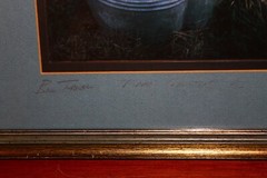 Vtg Bill Turner Art Photograph “Mama’s Washtub” 1976 Signed Framed Rural Scene
