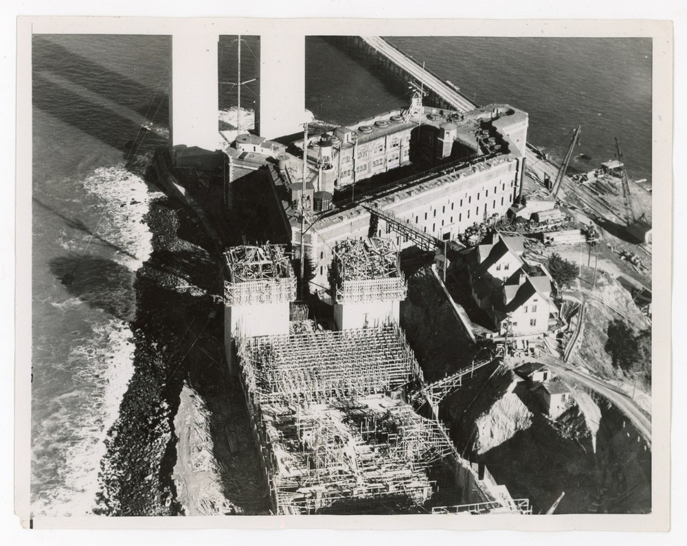Construction of Golden Gate Bridge San Francisco California 1935 Press Photo