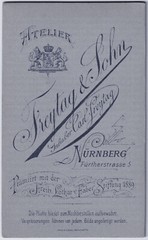 Flower Girl from Nuremberg, Original CD Photo around 1890