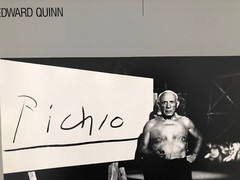 EDWARD QUINN,’PABLO PICASSO,PICHIO’ RARE AUTHENTIC 1985 EXHIBITION ART PRINT
