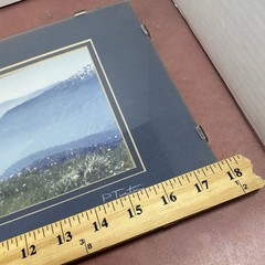Paul Tweten Photography Mt Hood 1986 9×18 Matte Glass Framed Wall Hanging Signed