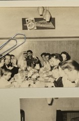 Photo portrait GDR wedding HO restaurant sign advertising house celebration Prenzlau? Lot