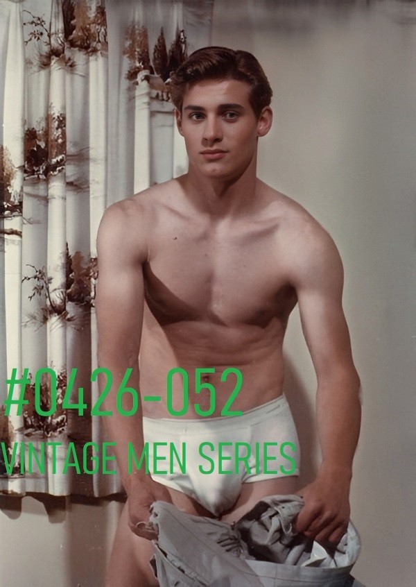 VINTAGE MALE PORTRAIT #0426-052 -unzipped series -freeShipUS