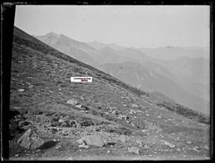 Pyrénées Mountain, Antique Glass Photo Plate, Black & White Negative 9X12 Cm