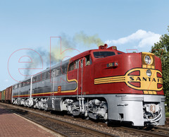 Photo Art Print of the debut of the Santa Fe’s ALCo PA-1 locomotives in 1946