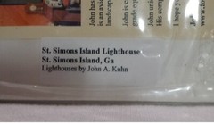 St Simons Island Fine Art Lighthouse Photography 5”x7” Matted John A Kuhn GA